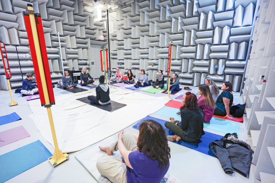 Meditation in the Hemi-Anechoic chamber.