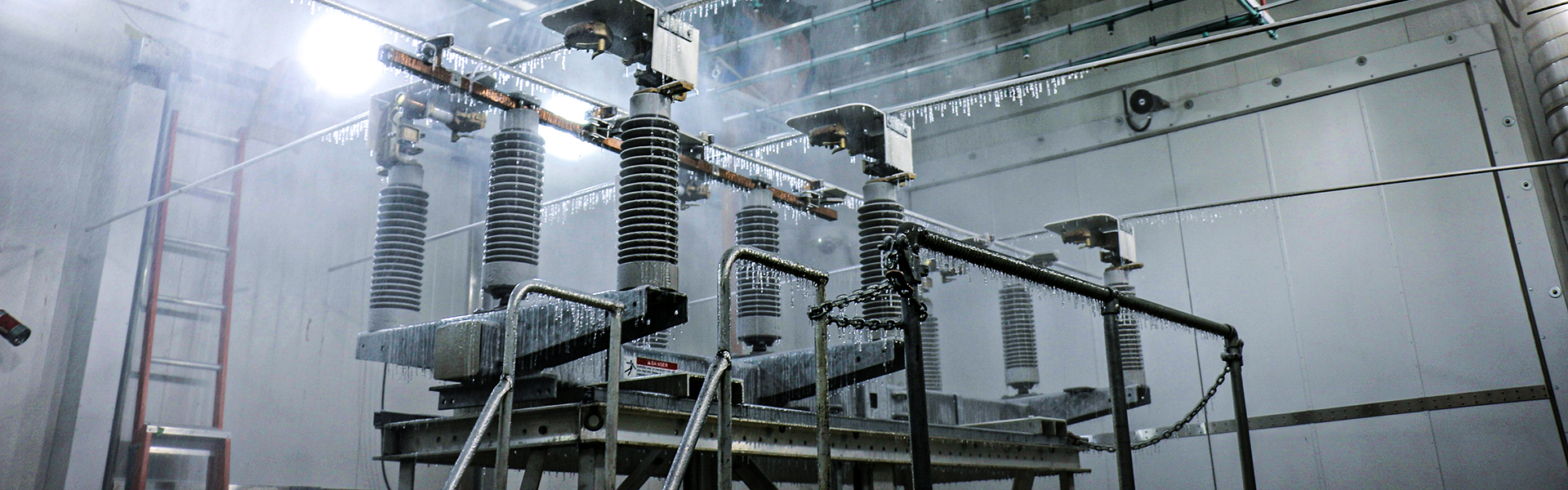 Freezing rain on a transformer