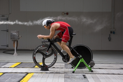 Cyclist in Wind Tunnel 