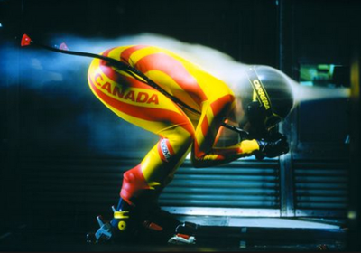 Skiing in Wind Tunnel 