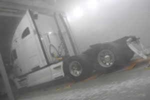 Large Semi in the Climatic Wind Tunnel 