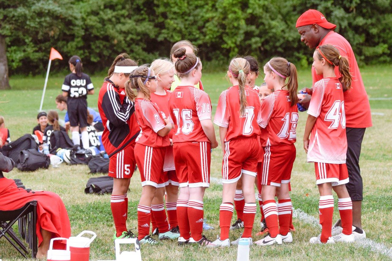 James Vilfort with his soccer team