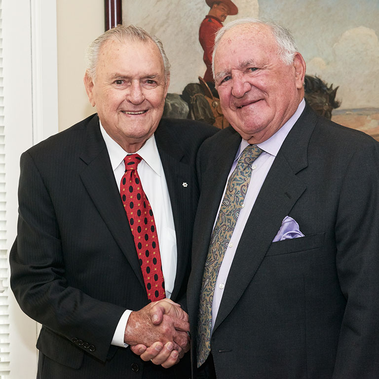 Ron Joyce and Bob Baun