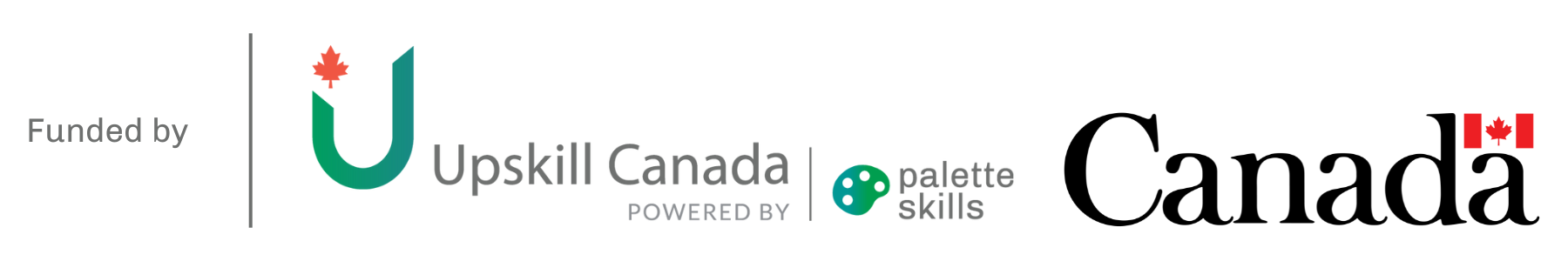 Upskill Canada, powered by Palette Skills, and the Government of Canada