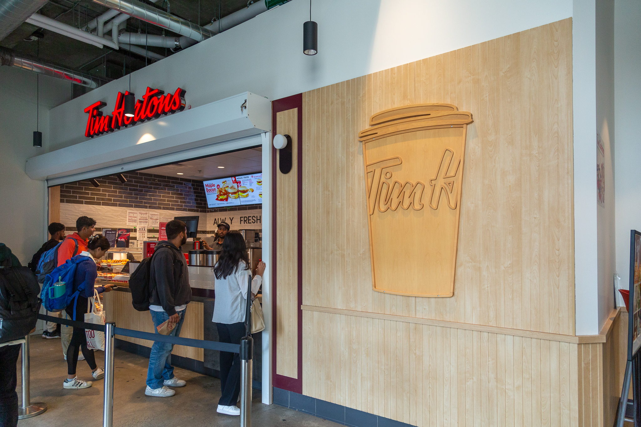 Tim Horton's at the Shawaenjigewining hall