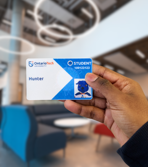 Someone holding a physical Ucard
