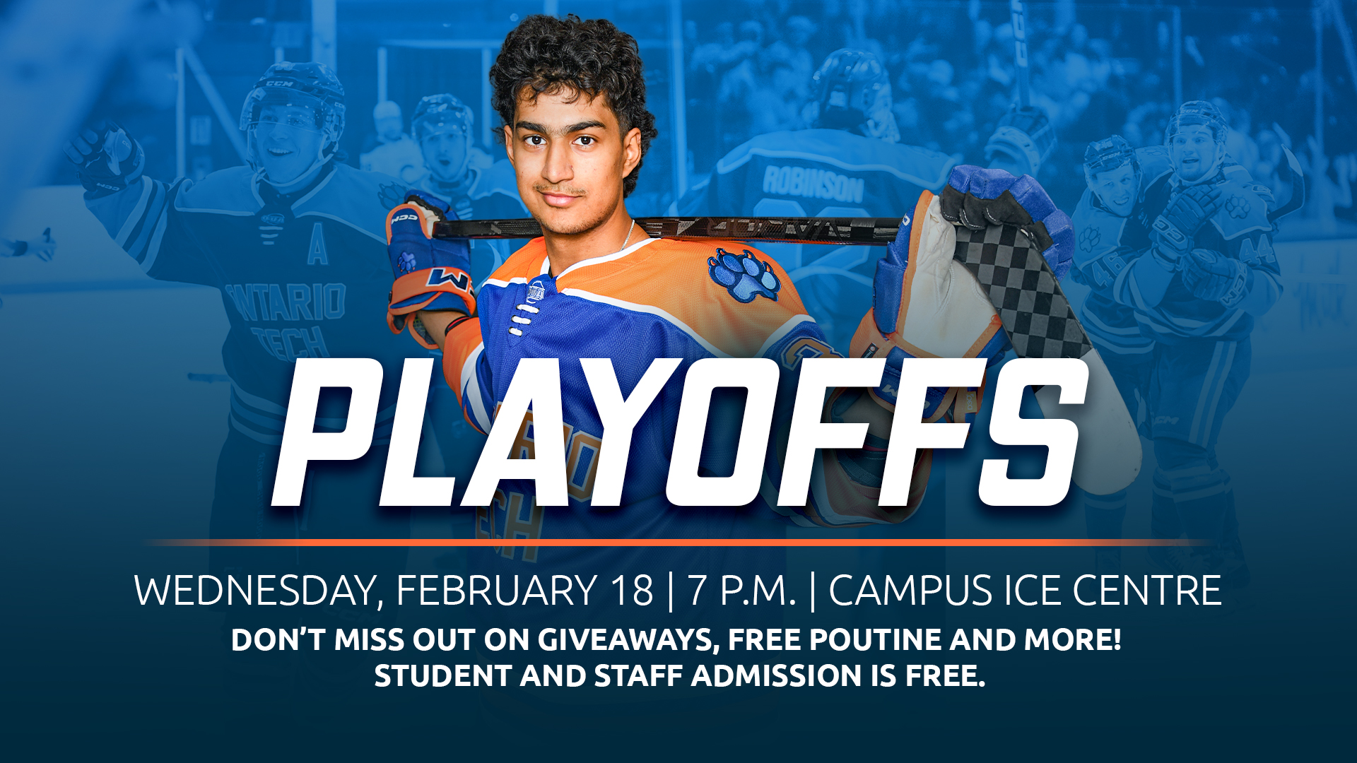 Ridgebacks men's playoff hockey