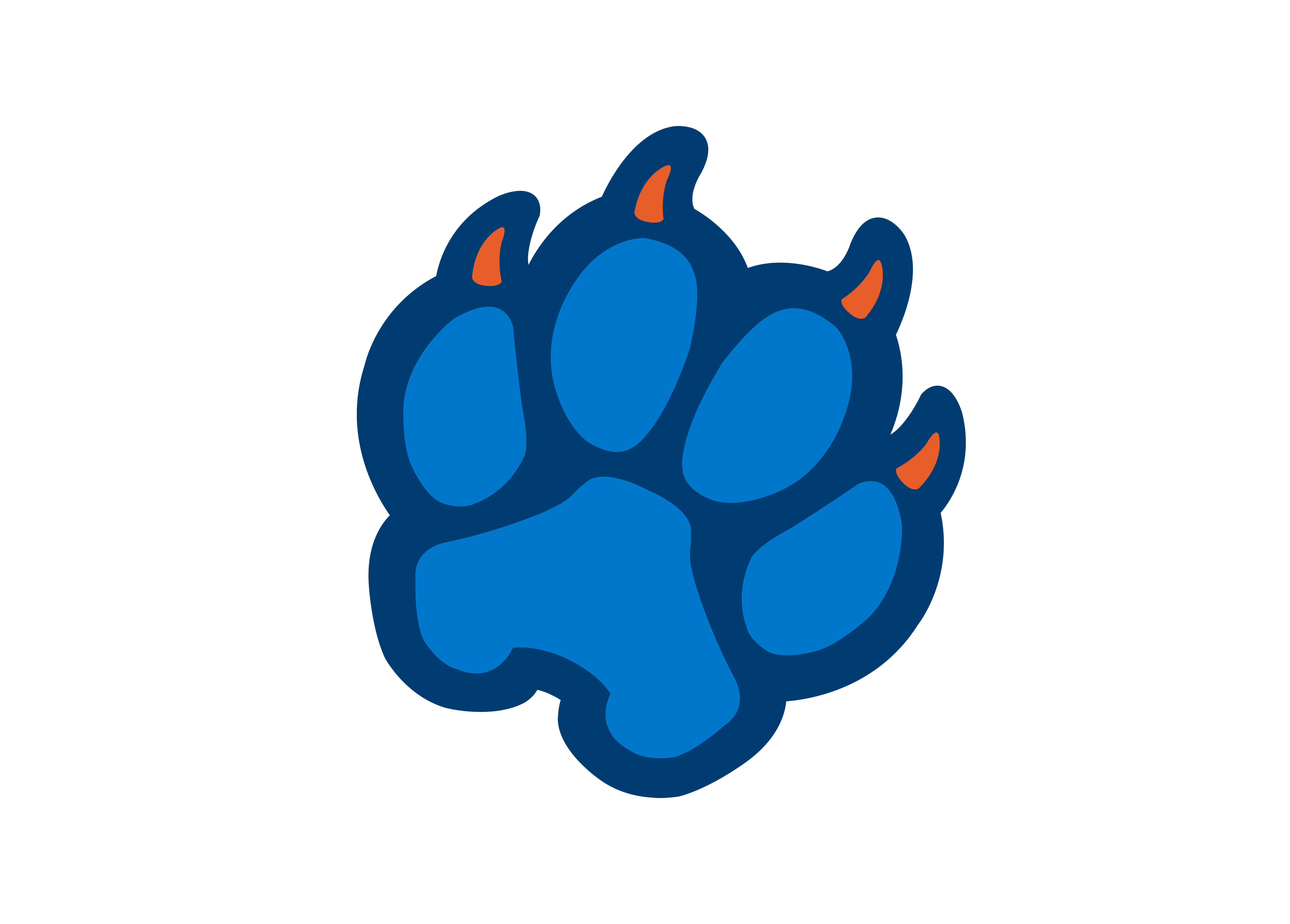 Ridgebacks primary paw logo