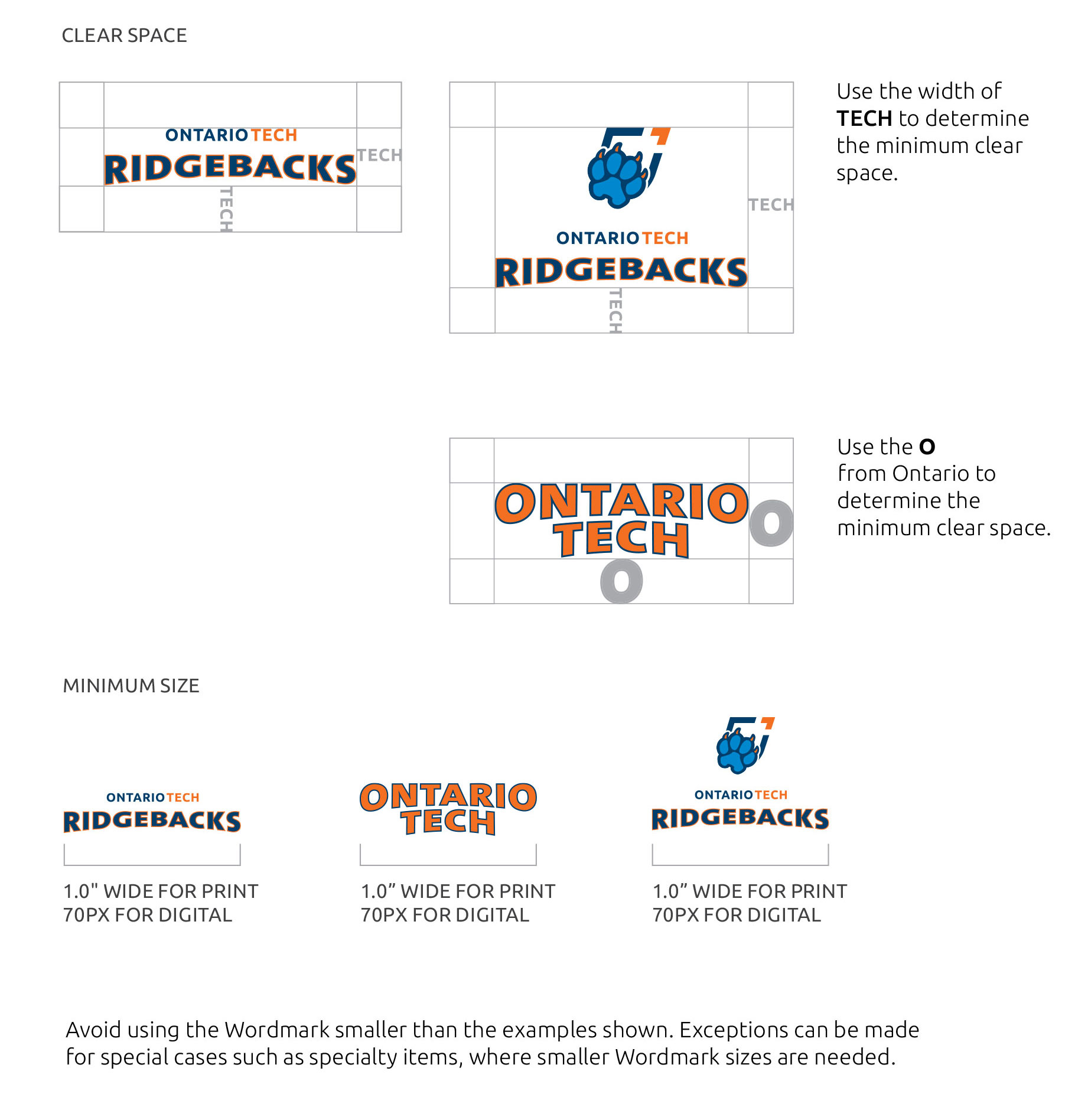 Spirit brand wordmark usage guidelines