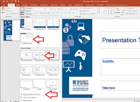 screen capture insert slide Powerpoint