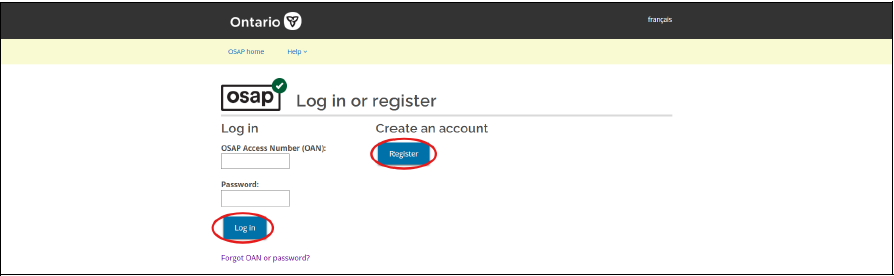 This is an image to apply for OSAP