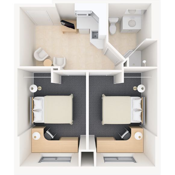 Floor plan of residence