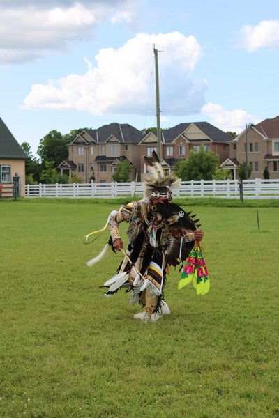 a photo of an Indigenous dancer.