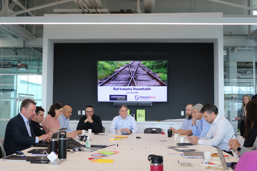 Centennial College and Ontario Tech University sign agreement to advance rail education and workforce development