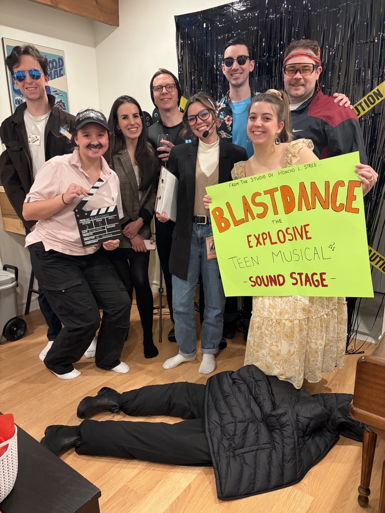 Cassidy Trewin 1st place in peoples category for having a murder mystery party with friends