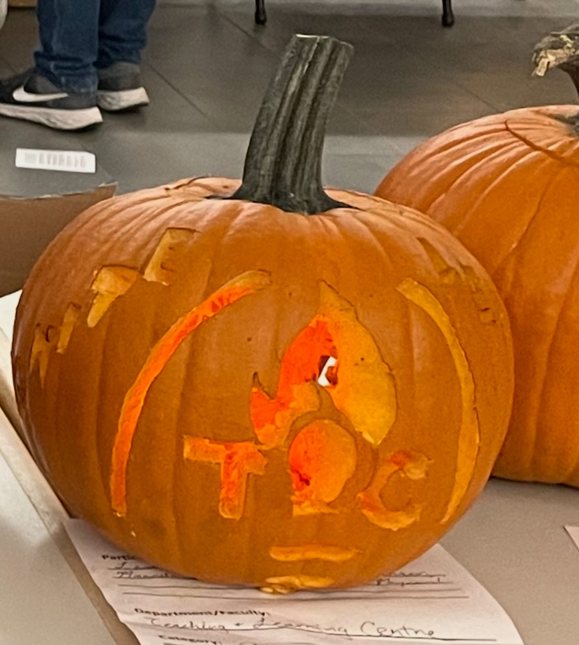 Carved pumpkin