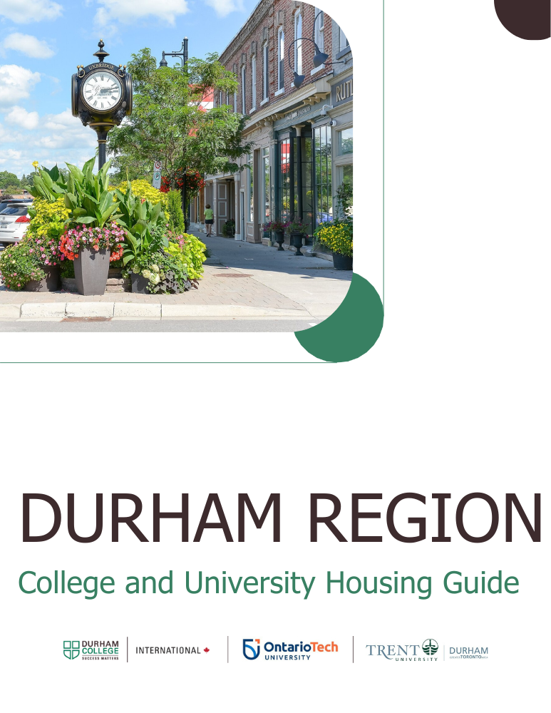 2025 Durham Region Ontario Student Housing Guide cover