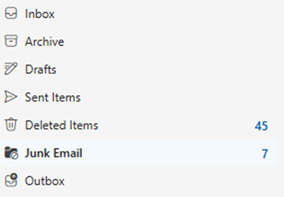 Managing junk email in Microsoft Outlook | Information Technology Services