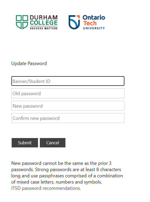 Resetting network password | Information Technology Services