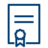 A certificate. By icons8.com