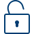 An unlocked padlock. By icons8.com