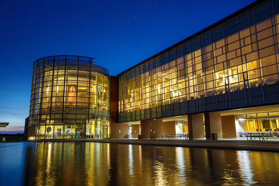 the library at night