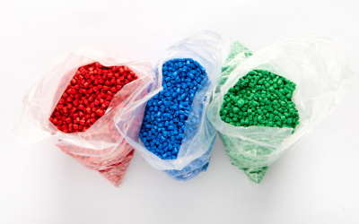 Bags of nurdles (small plastic pieces)