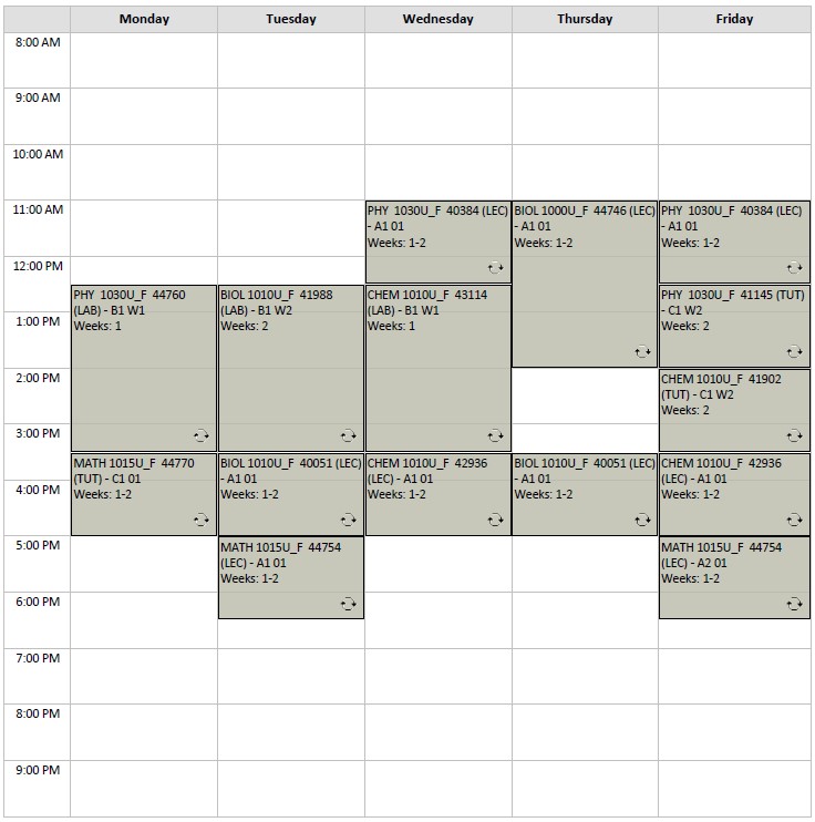 Fall Biological Science Option 1 visual
