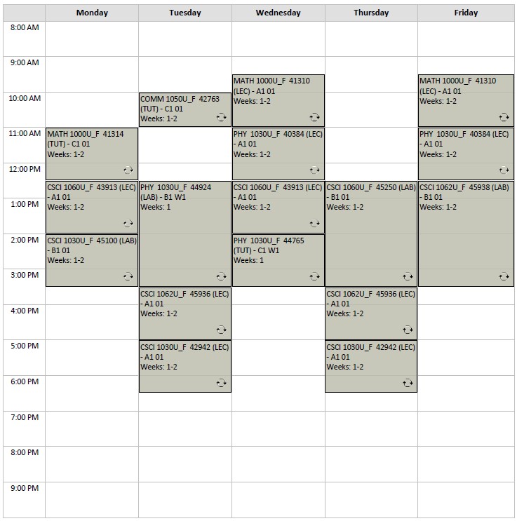 Fall Computer Science Option A5 visual