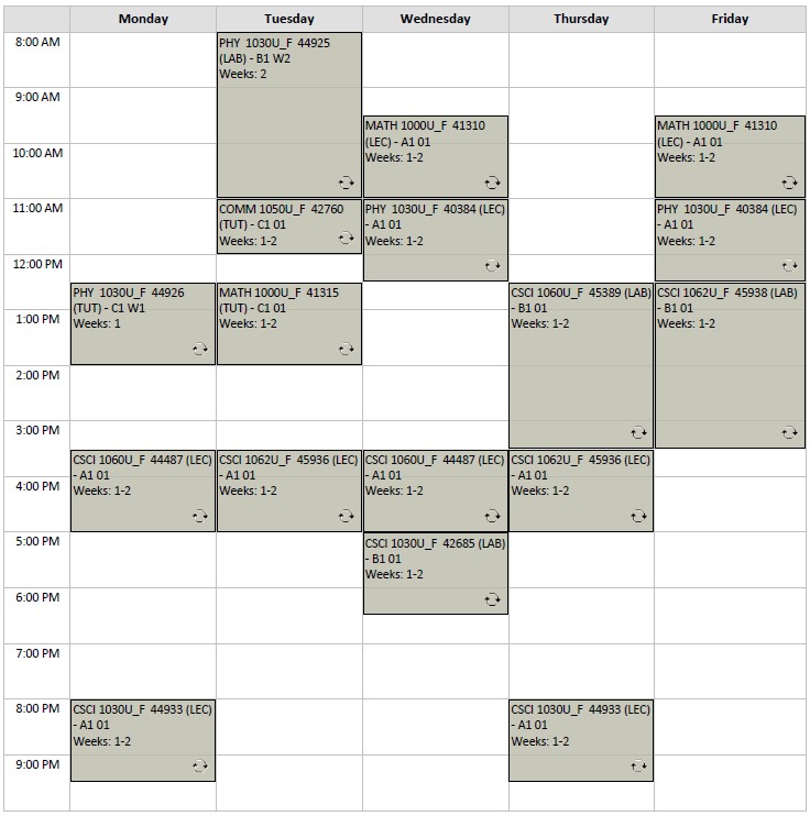 Fall Computer Science Option A6 visual
