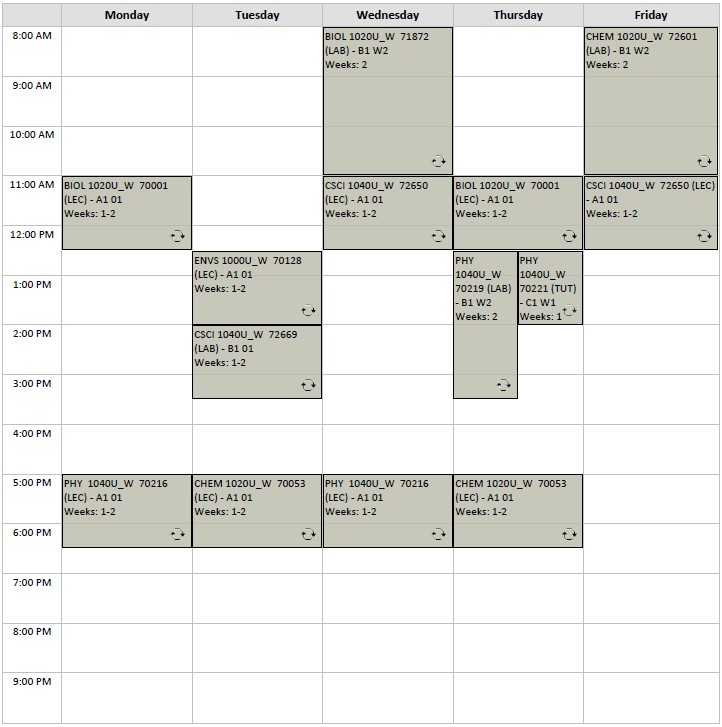 Winter Biological Science Option 2 visual