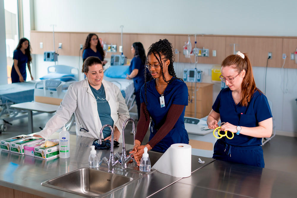 Students in lab