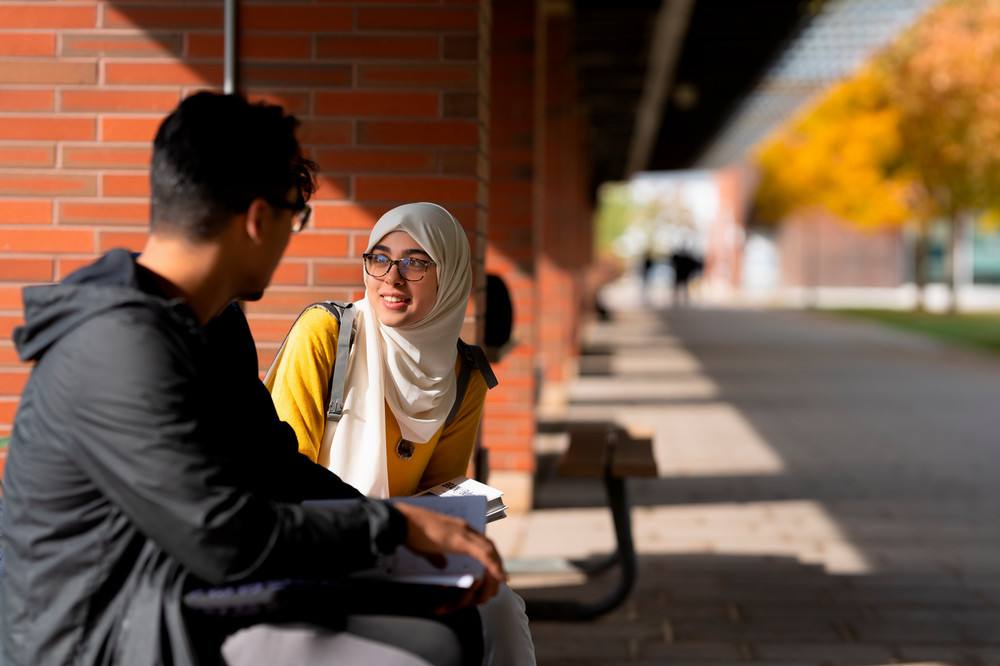 Students sitting in a lecture