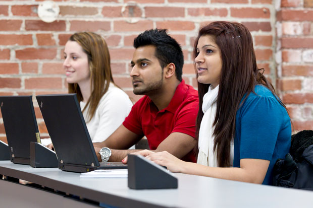 Students in class.