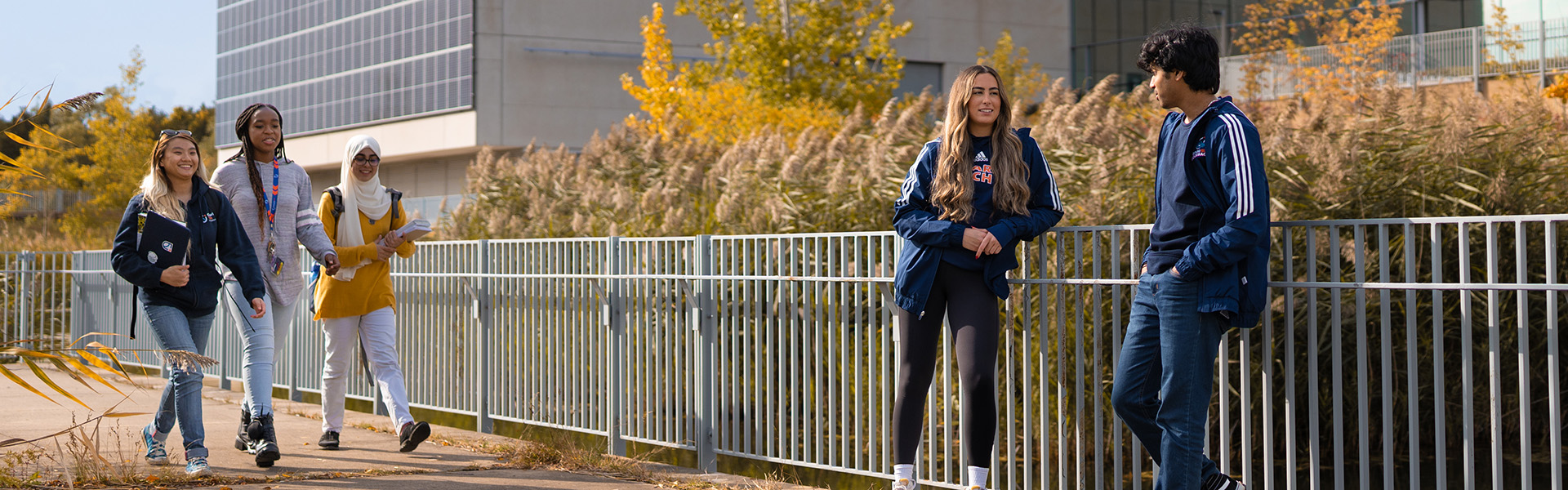 Students on campus