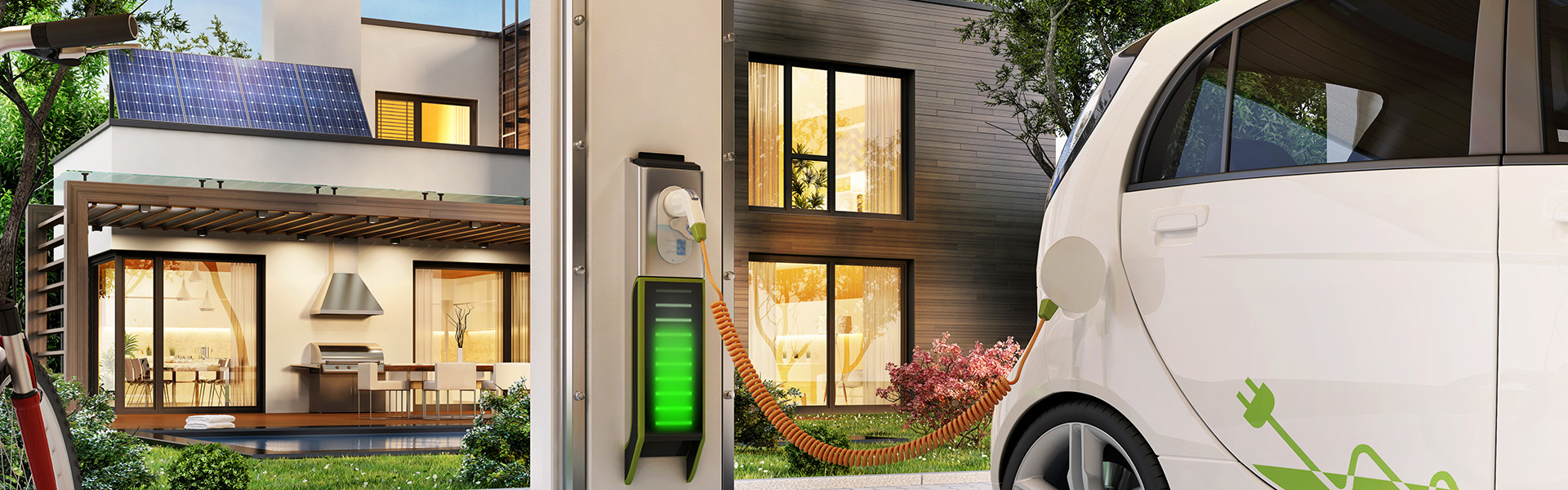 Electric car charging station