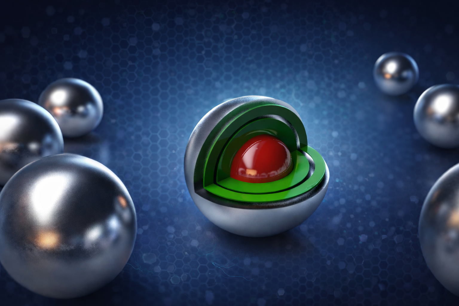 An image of a triso fuel particle.