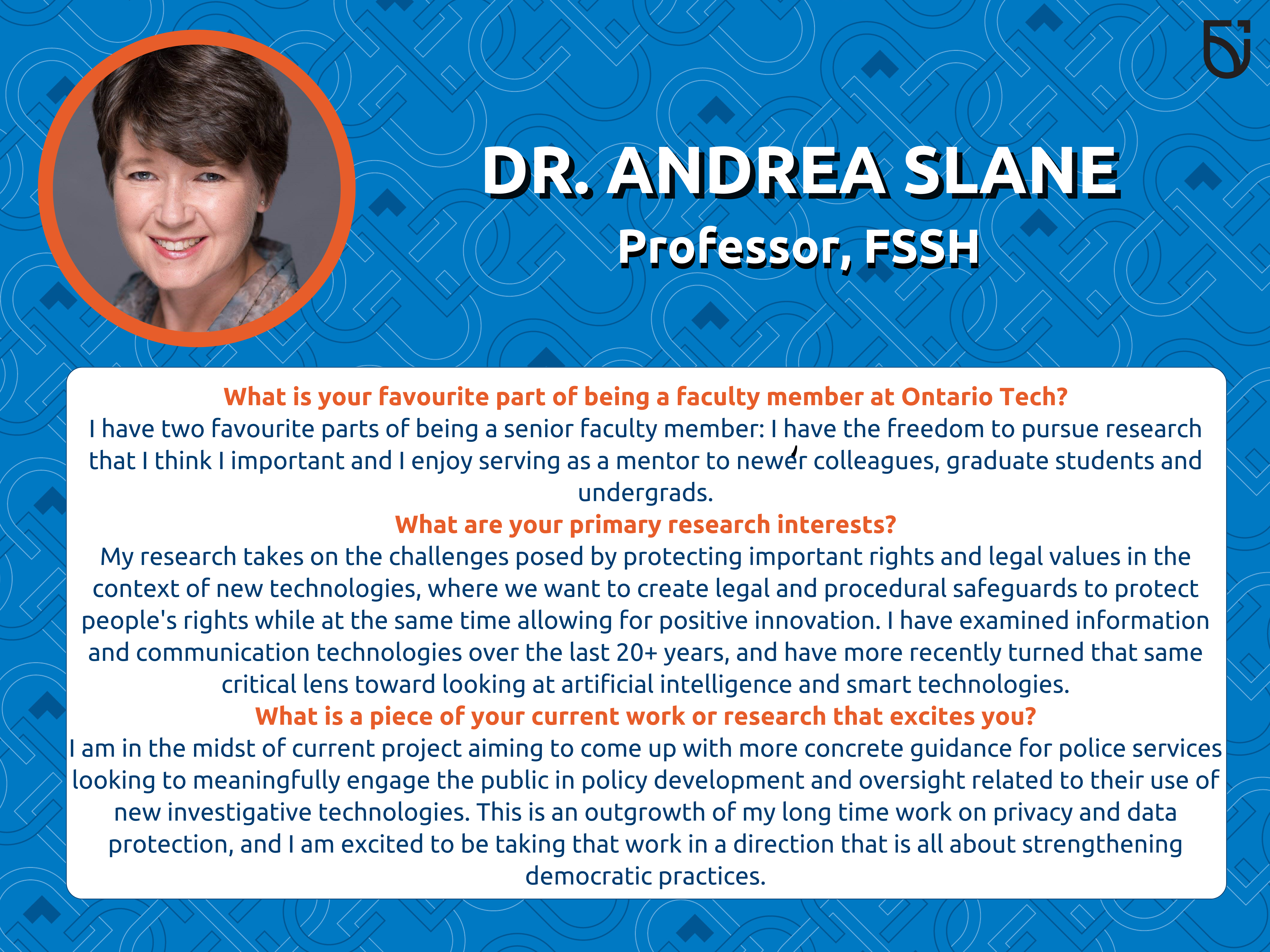 This is a Women's Wednesday feature of Dr. Andrea Slane