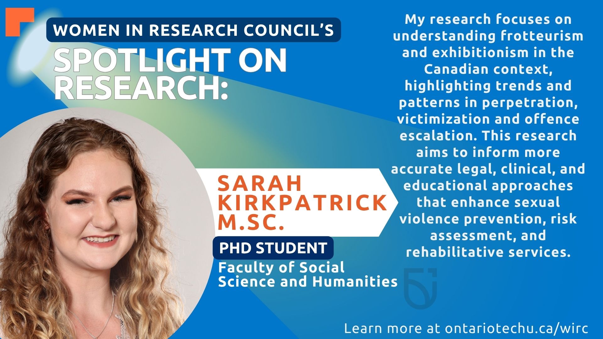 WW feature of Sarah Kirkpatrick.
