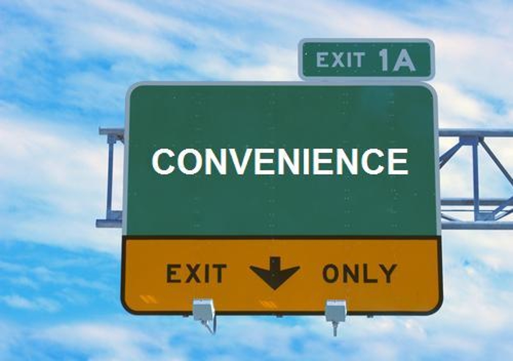 convenience road sign