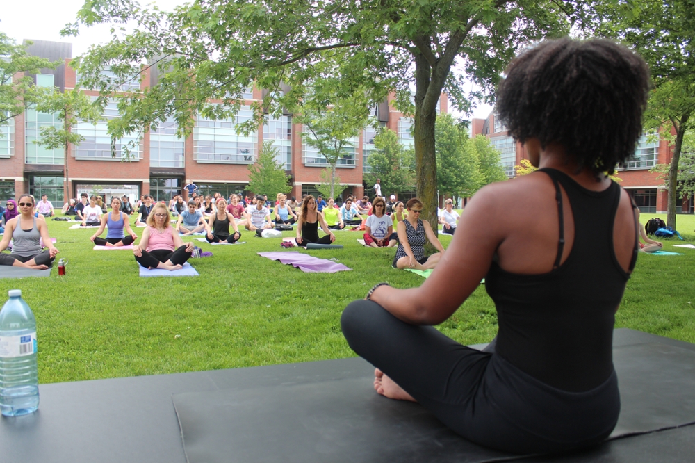 yoga in the commons