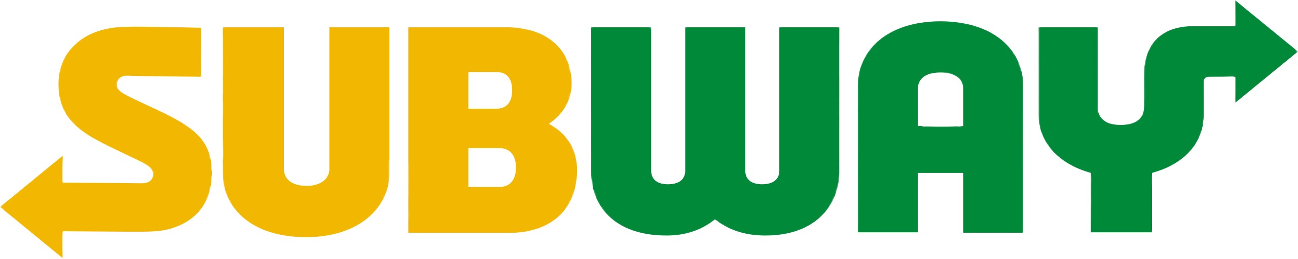Subway sandwich yellow and green logo