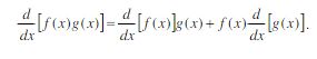 The Product Rule equation