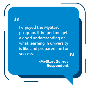 MyStart student testimonial