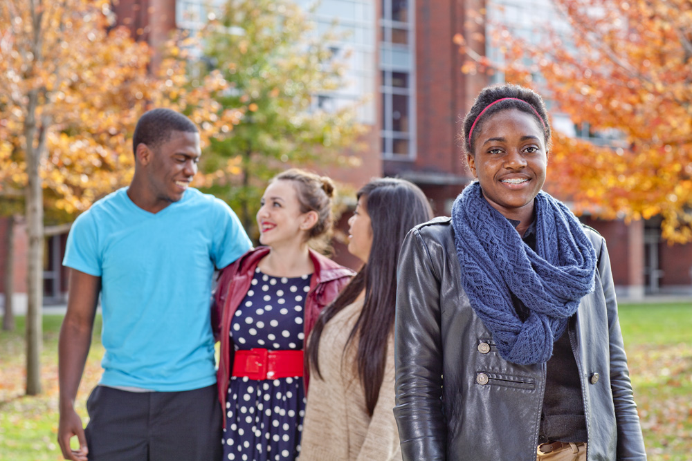 Students gathering