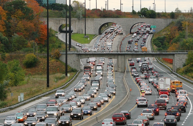 Traffic on the DVP