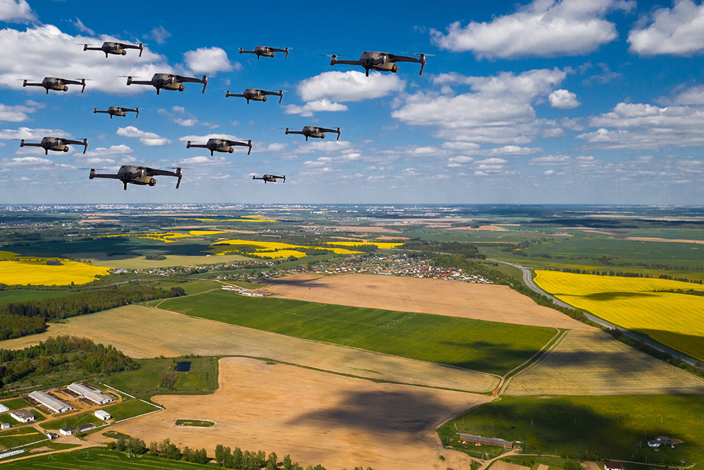 Ontario Tech researcher investigating the opportunities and risks associated with drone swarms