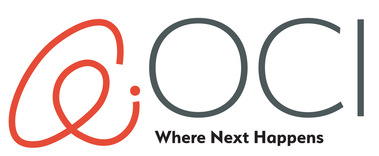 OCI logo "Where next happens"