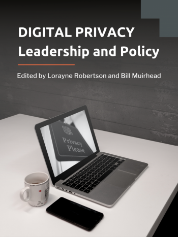 Cover image for "Digital privacy: Leadership and policy" book.