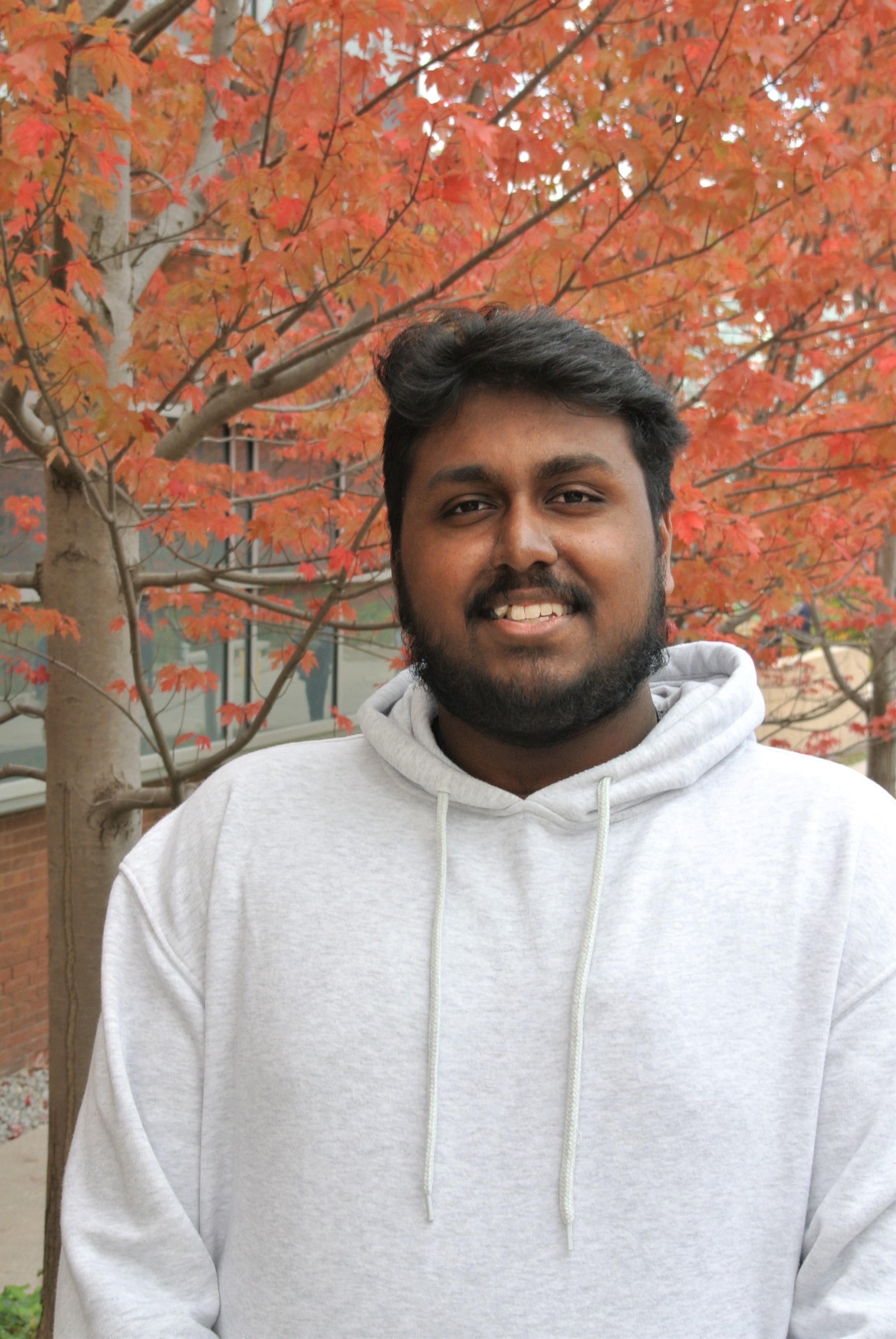 A portrait of Ajevan Mahadaya, a computer science student